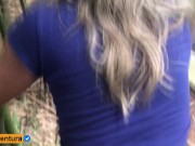 Quickie sex in the woods