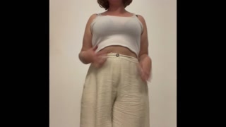 Your girlfriend shows you her outfit for the day, with nip slips