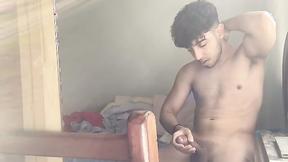 ”LustForBoys: Fit British Henry Lynes Jerks His Uncut Dick & Makes Gooey Mess”