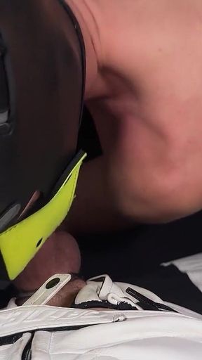 Two Leather Top Fucking Locked House Slave