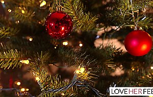Christmas feet sex with stunning busty latina sofi ryan