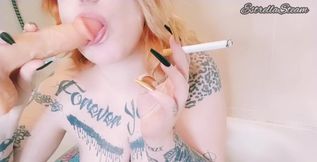 Blowjob and Smoking All at Once