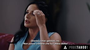 PURE TABOO Stepmom Sheena Ryder Surrenders To Stepson's DP Threesome Request - ITALIAN SUBTITLES
