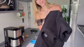 Slutty MILF Stepmom Sucks Teen Stepson and Swallows