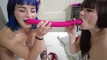 First Time with Trans Luna Rival 2on 1 Hard anal fuck Trio