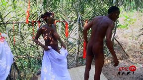 ebony goddess swallows and squirts on my dick