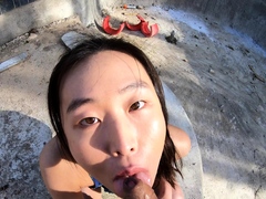 Hardcore Asian blowjob masturbation