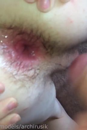 Hot Cum in the Ass Twink Big Cock with Cum in the Ass Femboy Crossdresser!