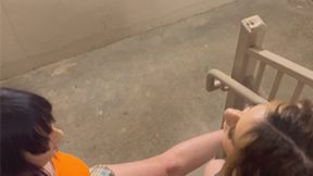 Anastasia Maye and Kazzy's Dirt Feet and Foot Washing Tease - 720 MP4