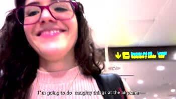 Stephcuteness Finger Frenzy in Public Flight
