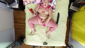 Part1 Behind the scenes of Kali kakez in Hot solo action (as viewed from overhead camera)