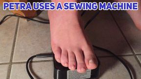 Petra uses a sewing machine - FULL HD
