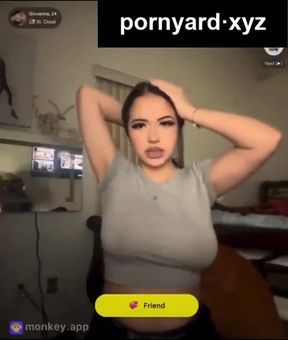 Curvy blonde amateur teen gives a homemade webcam show while being