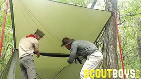 ScoutBoys - hot DILF scoutmaster seduces and fucks scout raw