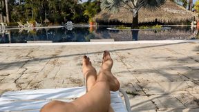 Divine high Foot Arches in the Pool by Katherine