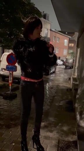 Smoking in the street