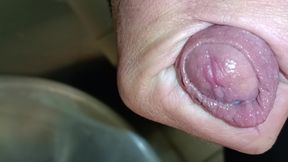 Two Loads at the Urinals Close up Big Cock Wanking and Cumming in Outdoor