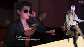 Busty EXPERIENCED ONE chokes on a enormous dildo in animated porn game