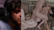 REACTION - watching a trans threesome with Natalie Mars, Lance Hart, and Veronica Avluv