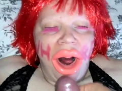 SSBBW dumb gagging slut orally humiliated