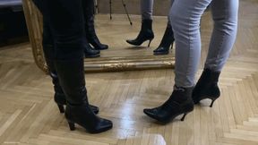 DOUBLE TOE TAPPING IN BLACK LEATHER BOOTS **CUSTOM CLIP** - MOV HD