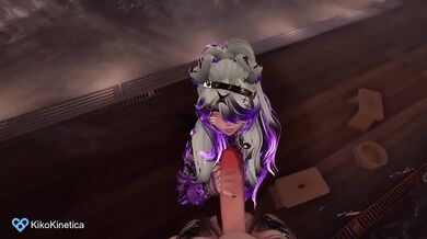 Horny Anime Girl Deepthroats Your Dick In 3D VR Chat POV