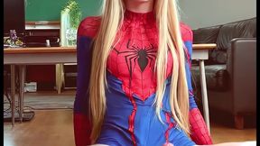 cosplayer girly shemale femboy drilled by step brother in classroom and cums hard (ai generated)