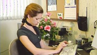 Goddess milf inside tights gets vulgar at work and fucks a guy