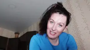 Hot Milf gets fucked by big cucumber, dildos, and fist