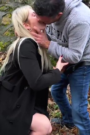 Georgia, Sexy Blonde, Gets Fucked by Two Cocks