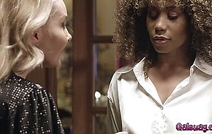 Sex worker Aaliyah giving Jenna her first taste of lesbian intimacy