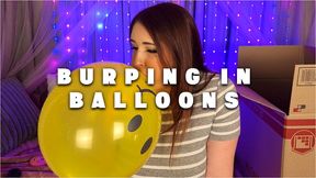 Burping in Balloons