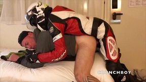 Sex humiliation at the hotel with straight motorbiker