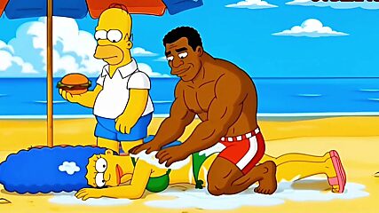 Mrs. Simpson the Horny Married Slut: Never Skips a Day Without a New Hard Cock Stretching Her Wet Pussy - Wild Cartoon Parody Summer Binge