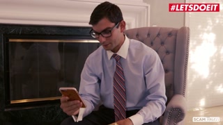 ScamAngels - Gina Valentina American Babe Seduces Lawyer Into Hot Foursome With Her BFFs - LETSDOEIT