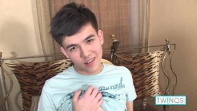Horny Cute Brunette Xander H Dildo Fucks His Tight Ass Hole!