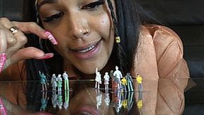 Giantess Goddess Honey Dew Squashes & Devours Tiny Ant Humans (SD 720p WMV)