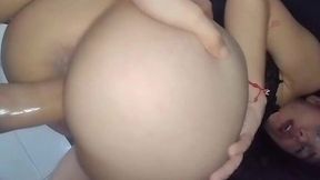 Horny latina girl and her boyfriend have a passionate homemade sex filming