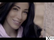 XPERVO com - French Clea Gaultier Drenched in Oil and Fucked After Sensual Massage