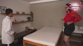 horny milf fucks the masseur after a bad massage