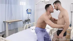 Janitor Argos Santini fucks doctor Colby Tucker in hospital