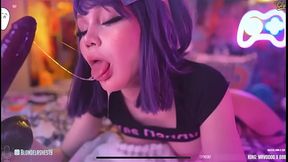 Cute Tgirl BlondeLashes19 Sloppy Deepthroat 04