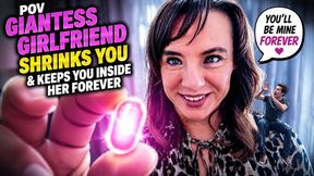 POV Giantess Girlfriend Shrinks You & Keeps You Inside Her Forever – Pussy Vore