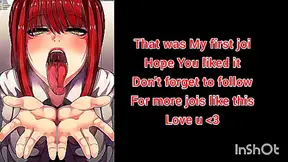 JOI hentai your dick dominates Makima - Chainsaw man porn anime Jerk off instructions