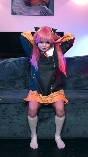 Foxy Cute Anime Slut Rebecca Nikson Gives Herself an Orgasm with a Dildo