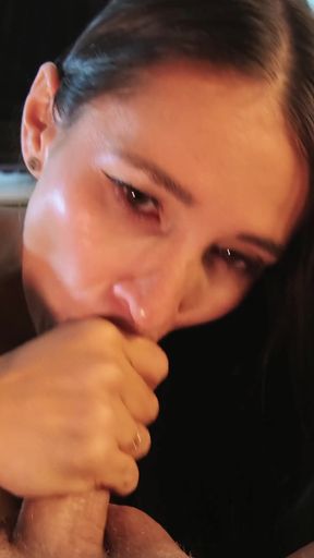 Rought Deep Blowjob with Gagging and Humilation