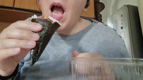 full version of eating sushi over two hours of video