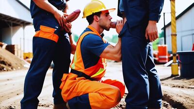 Construction Blowjob. Part 4