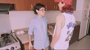 Stepson Gets Punished by Housewives