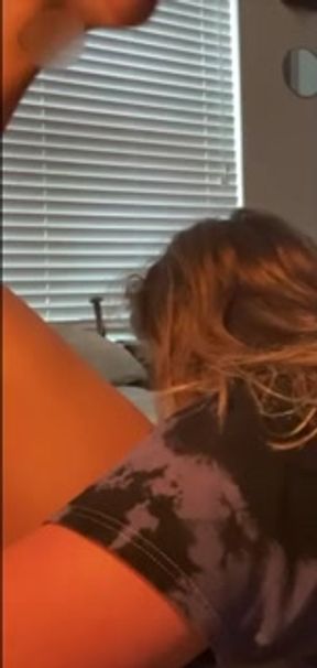 Real Lesbian Couple. POV. EAT OUT. SCISSOR